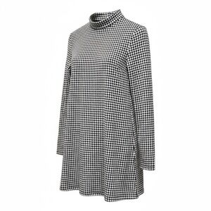 Tyler Boe houndstooth dress With Leather Detail Size XS